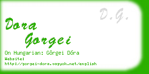 dora gorgei business card